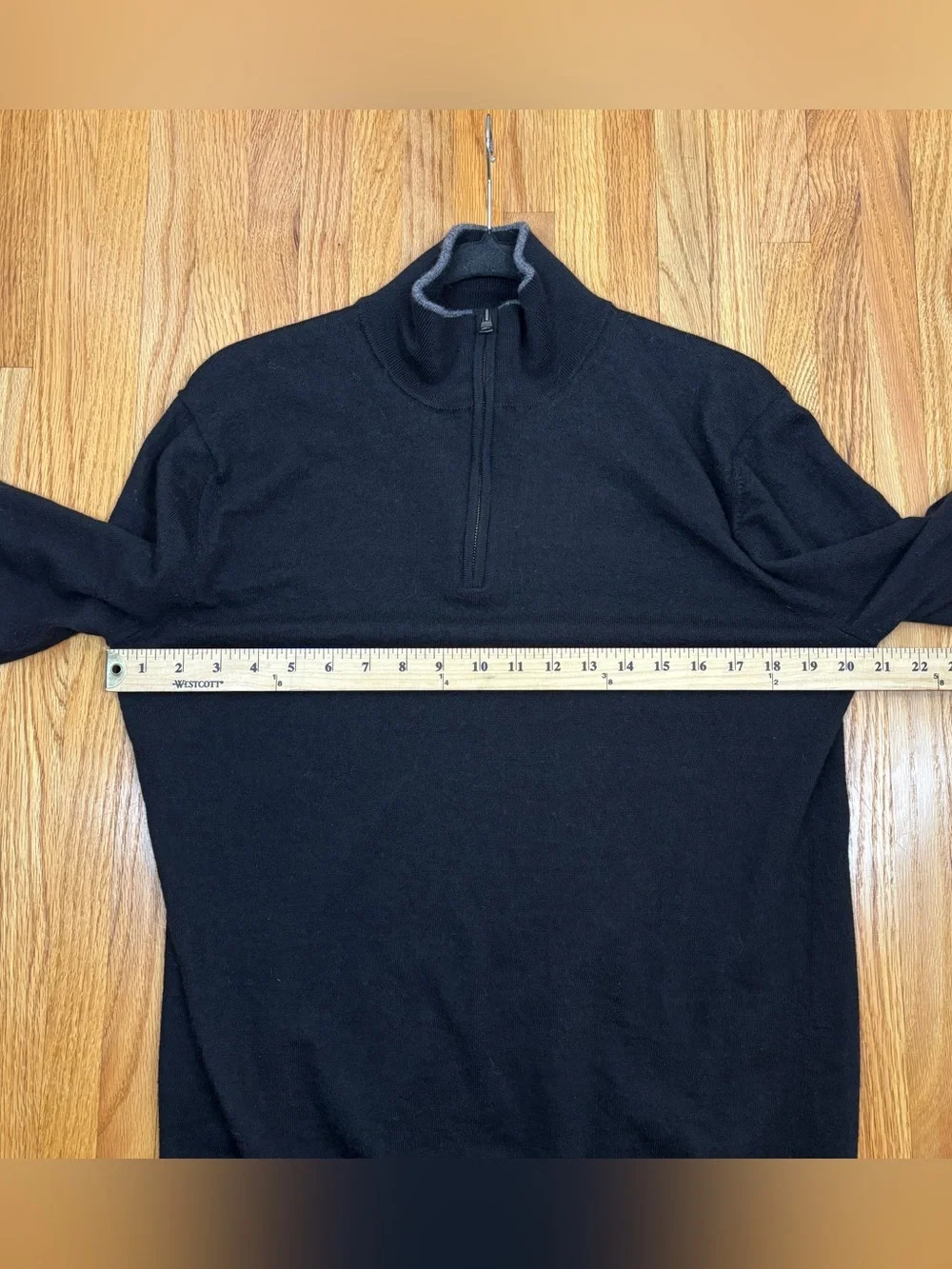 Banana Republic Men’s 100% Merino Wool Baruffa Italian Quarter Zip Sweater